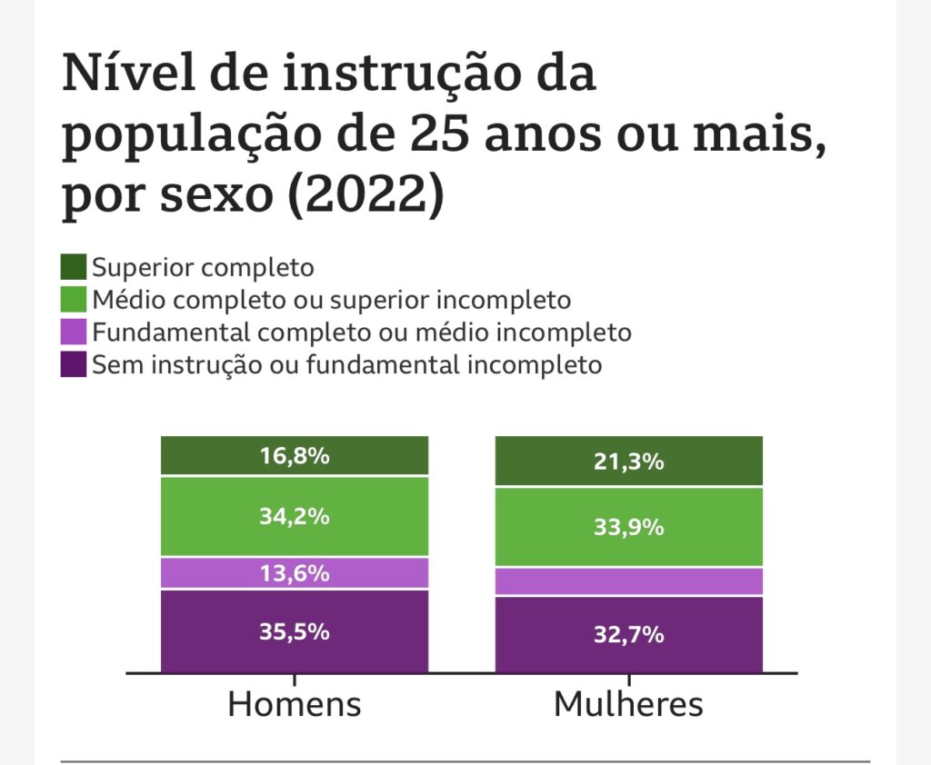 Veja 8 gráficos que revelam como a vida das brasileiras mudou na última  década - MS Delas